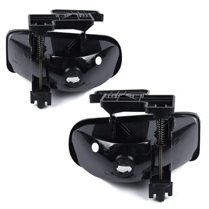 Solid Spare Fit For 99-02 Chevy Silverado/00-06 Suburban Black Clear Headlights + Fog Lights