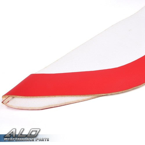 Solid Spare Fit For 05-09 Ford Mustang Red Door Panel Insert Cards Synthetic Leather Cover