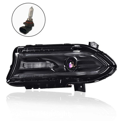 Solid Spare Fit For Dodge Charger 2015-2023 LED DRL Projector Headlight Left Driver Side