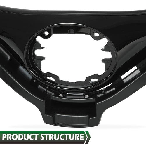 Solid Spare Fit For 18-19 Toyota CHR C-HR Front Upper Bumper Grille Grill Assembly Black