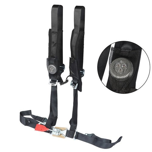 Solid Spare 4point Harness Belt Seatbelt w/ Phone Pocket A114220 ATV UTV Fit For Polaris