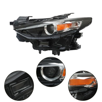 Solid Spare w/o AFS Headlight Assembly For Mazda 3 2019-2021 Headlamps Left/Driver Side LED