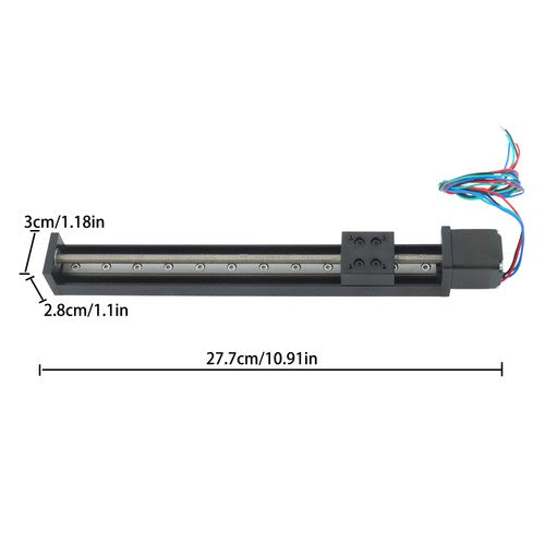 Solid Spare 200mm T6×1 Mini Linear Rail Module LeadScrew Stage Actuator With NEMA11 Stepper