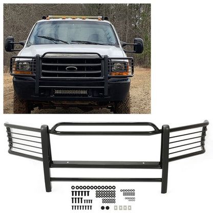 Solid Spare Steel Grille Grill/Brush/Headlight Guard For 99-07 Ford F250-F550 Super Duty