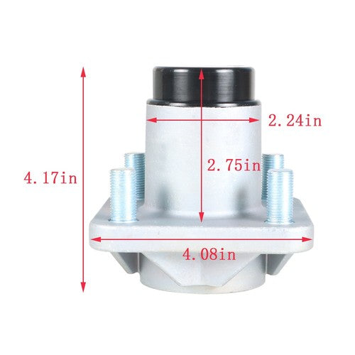 Solid Spare For EZGO RXV Gas & Electric 609603 2x Golf Cart 2008-UP Front Wheel Hub Assembly
