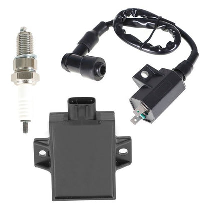 Solid Spare Ignition Coil Spark Plug CDI For Kawasaki Bayou 220 KLF220A Bayou 250 KLF250A US