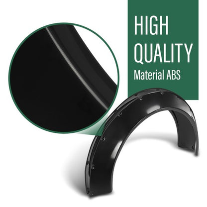 Solid Spare 4pcs Fender Flares Extra Wide Wheel Arch Body Kit Fit For Honda Civic Accord