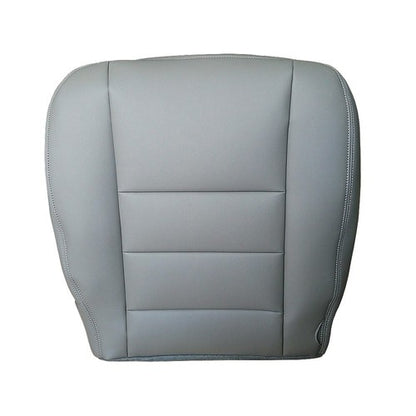 Driver Bottom & Top Perf Leather Seat Covers Gray For 2002 to 2007 Ford F-250