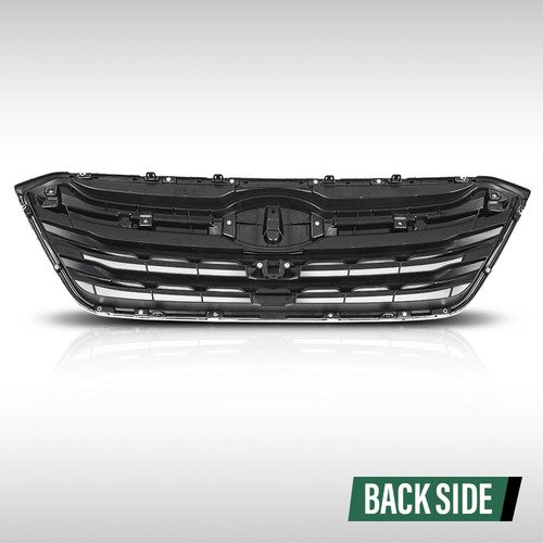 Solid Spare Fit For 2020-2022 Subaru Outback Front Bumper Upper Grille Grill Black Chrome