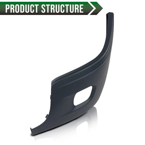 Solid Spare Fit For 2008-2017 Freightliner Cascadia Front Bumper End Cover Left Driver Side