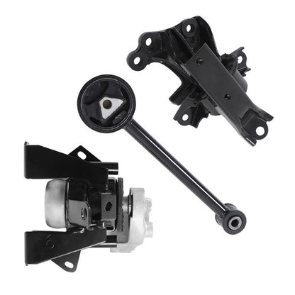 Solid Spare For 14-22 Mitsubishi Mirage G4 L3 1.2L 1092A096 New 3PCS Engine Motor Mount Set