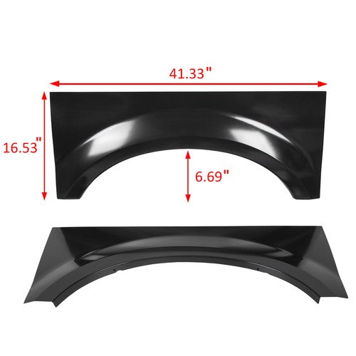 Solid Spare For 99-2010 Ford F250 F350 F450 F550 Bed Rear Wheel Arch Repair Patch Panel Pair