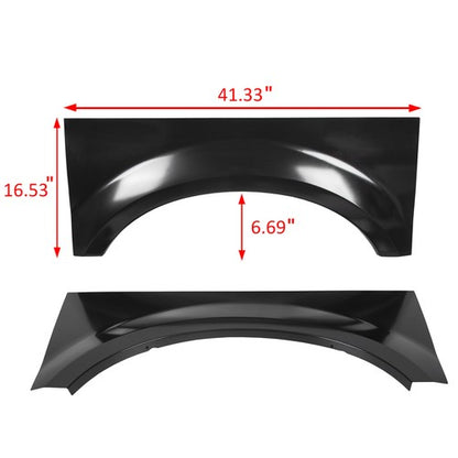 Solid Spare For 99-2010 Ford F250 F350 F450 F550 Bed Rear Wheel Arch Repair Patch Panel Pair