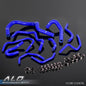 Solid Spare Fit For 1998 1999 2000 2001 Honda CRV MK1 Blue Silicone Radiator Hose+Clamps Kit