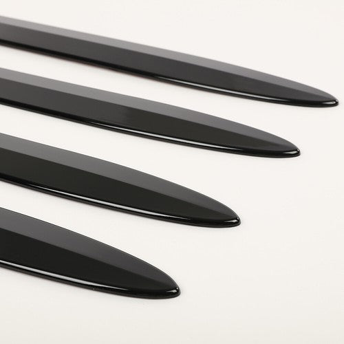 Solid Spare 4pcs Body Side Molding Trim Black Fit For 19-22 Chevy Silverado 1500 Crew Cab