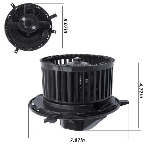 Solid Spare Fit for Dodge Journey 2009 2010-2020 Rear HVAC Heater Blower Motor w/ Fan Cage