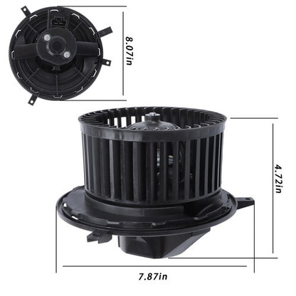 Solid Spare Fit for Dodge Journey 2009 2010-2020 Rear HVAC Heater Blower Motor w/ Fan Cage