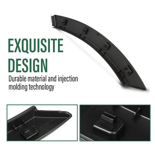 Solid Spare Fit For 12-2019 Land Rover Range Rover Evoque Rear Wheel Front Arch Door Molding