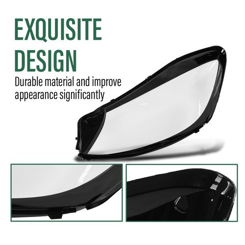 Solid Spare Fit For Mercedes-Benz S-Class W222 2018-2020 Headlight Headlamp Lens Cover Right