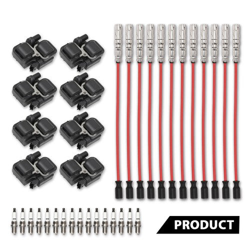 Solid Spare Fit For Mercedes-Benz C CL CLK ML Class Ignition Coil & Spark Plug & Wires