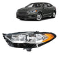 Solid Spare Driver Left Side Headlight Assembly W/LED DRL Chrome For Ford Fusion 2017-2019