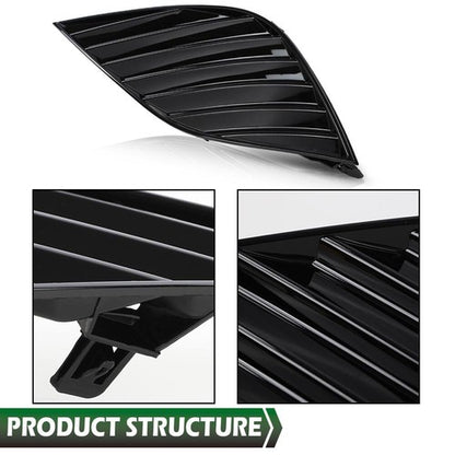 Solid Spare Fit For 18-20 Toyota Camry Front Bumper Fog Light Cover Left+Right Side