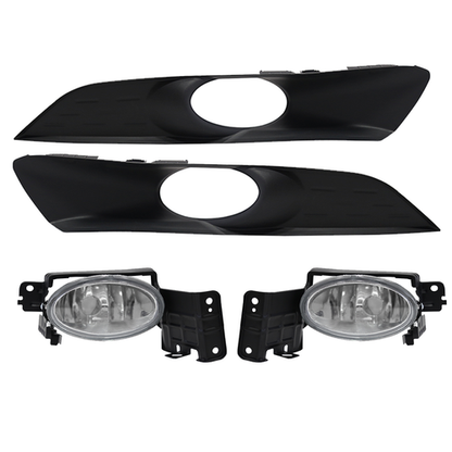 Fit Honda Accord Crosstour 3.5L 2010-2012 Front Bumper Fog Lights Lamp W/Bezel