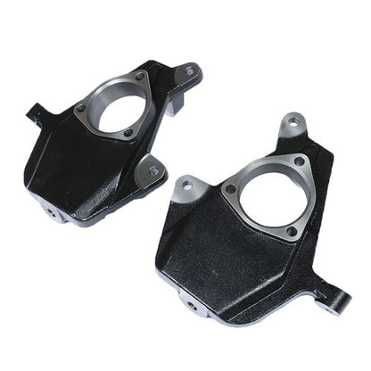 Solid Spare Black 2" Drop Lowering Spindles For Chevy GMC Silverado Sierra 1500 1999-2006