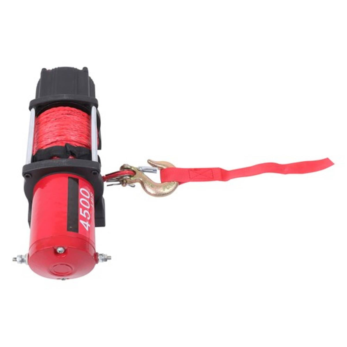 Solid Spare Electric Winch 4500lbs Synthetic Rope 12VDC Copper Motor With Wireless Remote