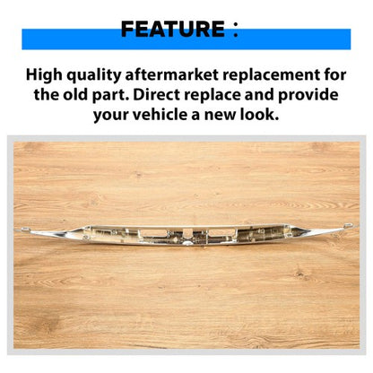 Solid Spare For 2016 2017 Honda Accord Sedan Rear License Garnish Chrome Trim Trunk Molding