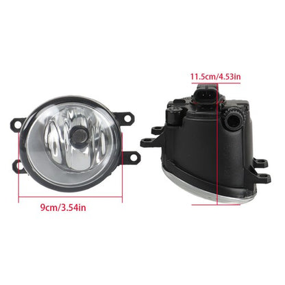 Solid Spare Headlights Black Fog Lights+Switch Kit For 10-11 Toyota Camry SE Left+Right Side
