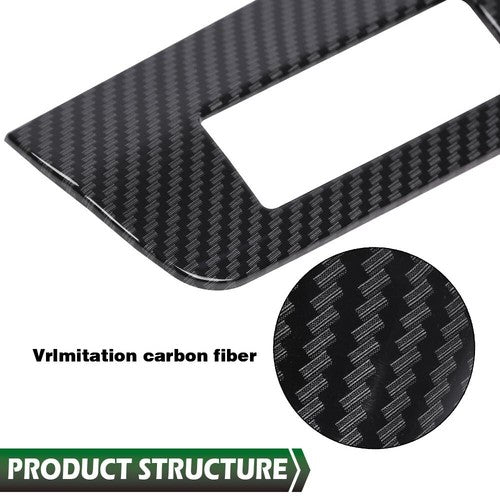 Solid Spare Fit For 20-23 Chevy Corvette C8 Carbon Look Heads Up Display Panel Cover Trim