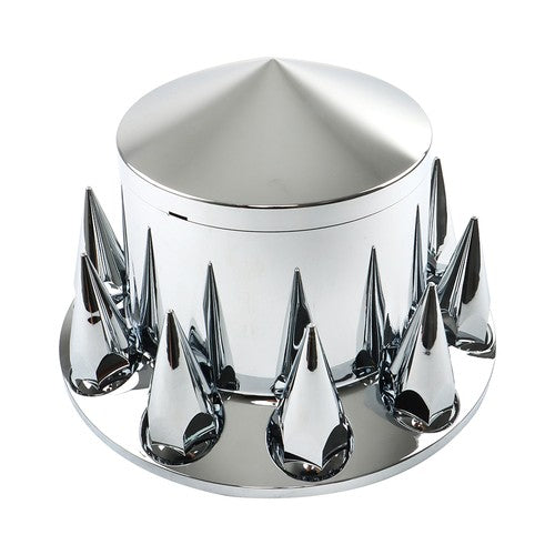 Solid Spare 33mm Spiked Axle Cover Set Rear Axle Complete Wheel Cover Fits For Semi Truck