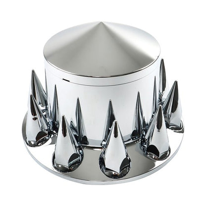 Solid Spare 33mm Spiked Axle Cover Set Rear Axle Complete Wheel Cover Fits For Semi Truck