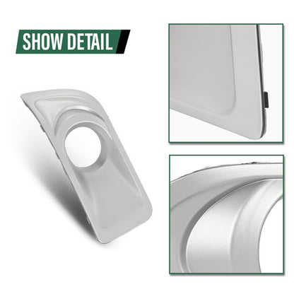 Solid Spare Front Bumper Fog Light Bezel Lamp Trim Right Fit For 2010-2012 Subaru Outback