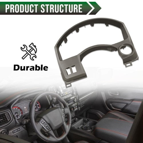 Solid Spare Fit For 04-06 Nissan Titan Armada Dash Panel Gauge Cover Bezel Trim Gray