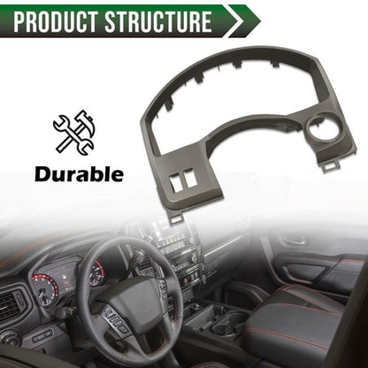 Solid Spare Fit For 04-06 Nissan Titan Armada Dash Panel Gauge Cover Bezel Trim Gray