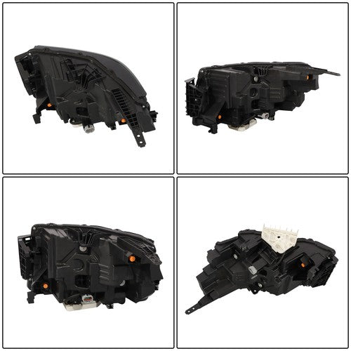 Solid Spare Headlamp Clear Full LED Passenger Black For Nissan Frontier 2022-2024 Headlight