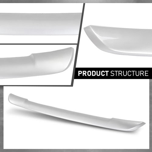 Solid Spare Fit For 2016-2018 Toyota RAV4 Front Bumper Lower Spoiler Face Bar Silver Trim