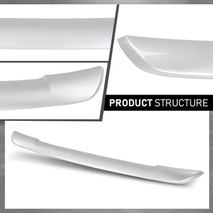 Solid Spare Fit For 2016-2018 Toyota RAV4 Front Bumper Lower Spoiler Face Bar Silver Trim