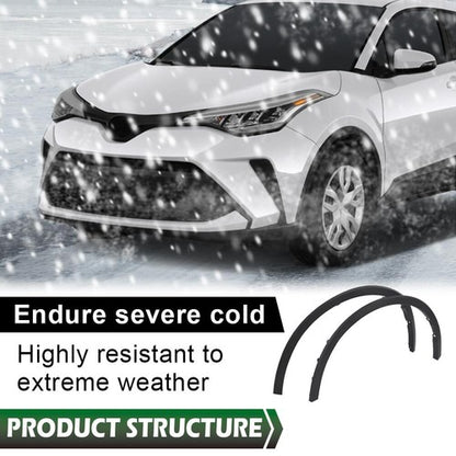 Solid Spare Fit For 18-21 Toyota C-HR Front Driver and Passenger Side Fender Trim Set