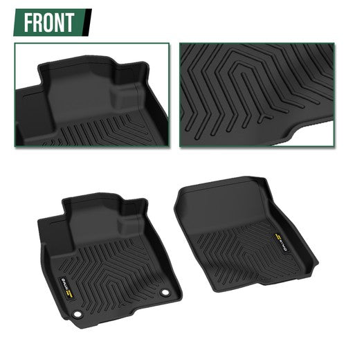Solid Spare Fit For 2023-2024 Honda HR-V HRV All Weather TPE Floor Mats Protection Liners
