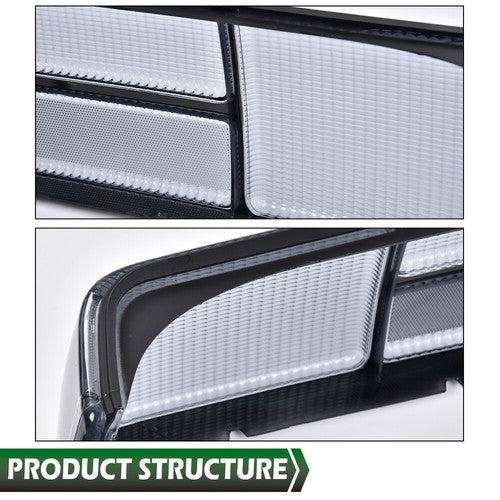 Solid Spare Fit For 87-93 Ford Mustang Fox Body LX Style Smoke Tail Light Lens Left+Right