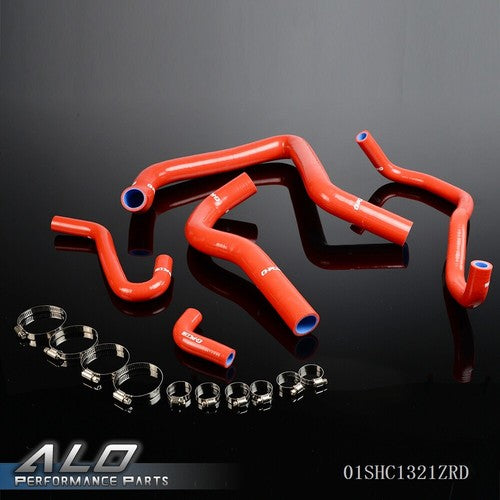 Solid Spare Red Silicone Radiator Hose Kit Fit For Honda Acura Integra DC2 DB6/DB8 B18C