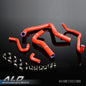 Solid Spare Red Silicone Radiator Hose Kit Fit For Honda Acura Integra DC2 DB6/DB8 B18C