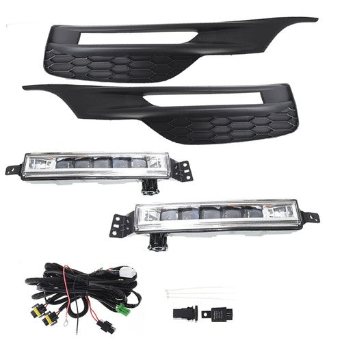 Solid Spare Daytime Running Lights For 16-17 Honda Accord Sedan with Bezel Switch RH+LH