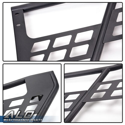 Solid Spare Fit For 2007-2018 Jeep Wrangler JK 4 Door Textured Unlimited Tube Doors Black