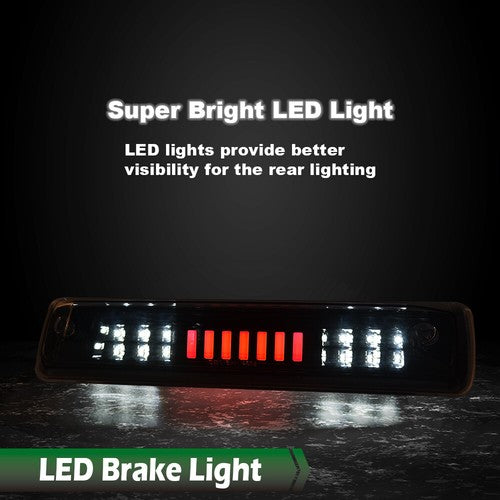 Solid Spare Fit For 15-18 Chevy Colorado GMC Canyon Smoke LED Third Brake Light Cargo Lamp