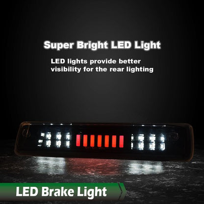 Solid Spare Fit For 15-18 Chevy Colorado GMC Canyon Smoke LED Third Brake Light Cargo Lamp