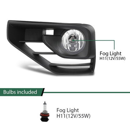 Solid Spare Fit For 2017 2018 2019 2020 Nissan Pathfinder Fog Lights Bumper Lamps W/Wiring